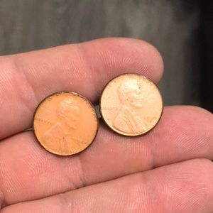 Enamel copper cuff links